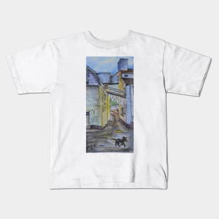 Watercolor Sketch - Linton Waterworks (a Mill). 2016 Kids T-Shirt